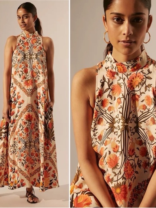 FARM Rio Dresses & Skirts - FARM Rio Halter Maxi Dress Floral Pattern